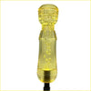 20cm dorifto crystal bubble gear knob made of transparent yellow plastic with internal bubble design