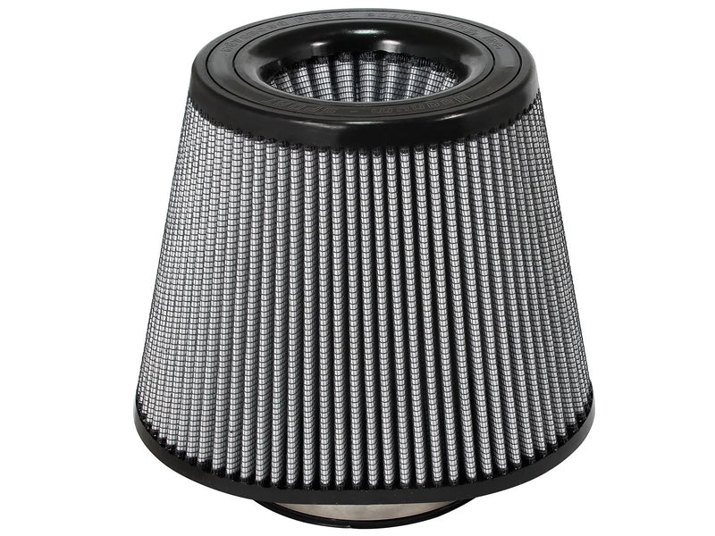 aFe Magnum Flow Pro Dry S Air Filter - 5.5" Flange, 7 x 10" Base, 7" Inv Top, 8" Height