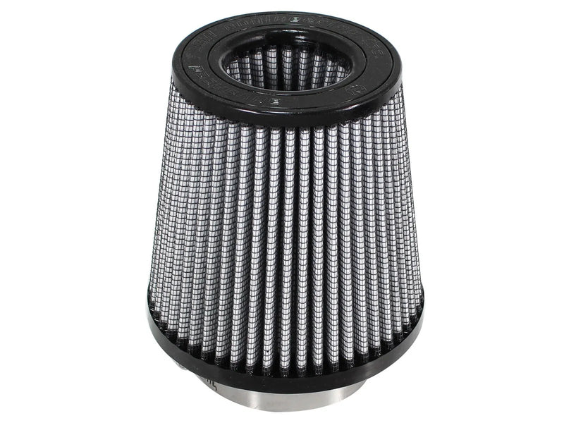 aFe Magnum Flow Pro Dry S Air Filter - 3.5" Flange, 6" Base, 4.5" Inv Top, 6" Height