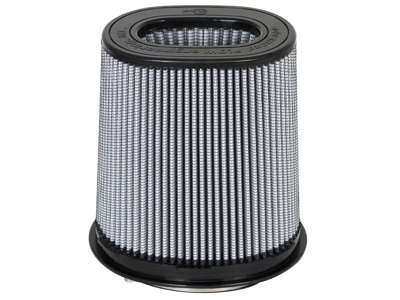 aFe Magnum FLOW Pro 5R Air Filter - 6.75 x 4.75" Flange, 8.25 x 6.25" Base (Mt2), 7.25 x 5" Top, 8.5" Height