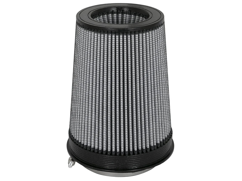 aFe Magnum Flow Pro Dry S Air Filter - 5" Flange, 7" Inv Base, 5.5" Inv Top, 9" Height