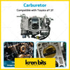 Silver metallic carburetor 21100-73231 designed for toyota 4y 3y hiace hilux van 82-88 engines
