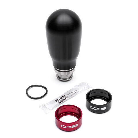 Cobb Tuning Tall Weighted Shift Knob - Black (WRX 94-14/STI 94-00) — fits Subaru Forester