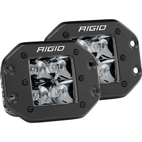 Rigid Industries D-Series Pro Spot - Flush Mount - Midnight Edition - Pair
