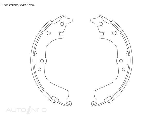BNT Brake Shoes Rear Toyota Hiace Dyna Lite - K2330