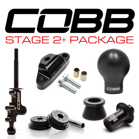 Cobb Tuning Stage 2+ Drivetrain Package - Black/Black + Black/Black (STI/WRX 04-21)