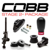 Cobb Tuning Stage 2+ Drivetrain Package Black Tall Weighted Knob White/Red Lockout (STI 01-21)