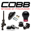 Cobb Tuning Stage 2+ Drivetrain Package White Weighted Knob Black/Red Lockout (STI 01-21)