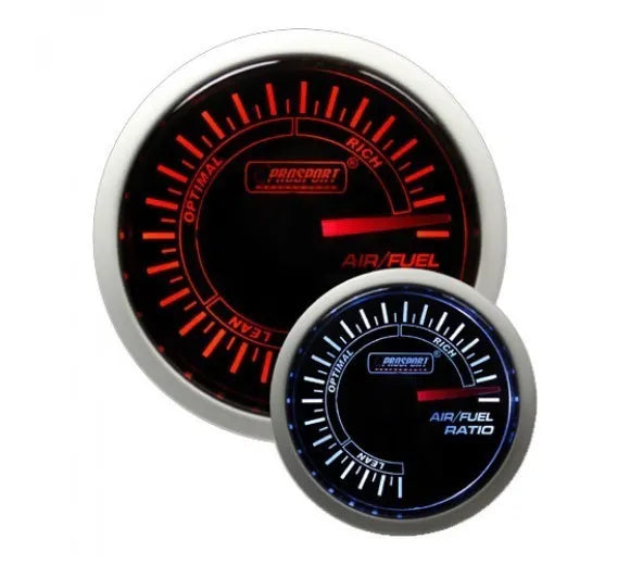 ProSport 52mm 'Performance' Analogue Air Fuel Ratio Gauge - Amber/White