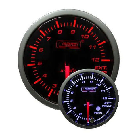 ProSport 52mm Exhaust Gas Temperature Gauge - Amber/White - Fahrenheit