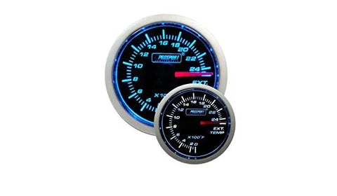 ProSport 52mm Exhaust Gas Temperature Gauge - Blue/White - Fahrenheit
