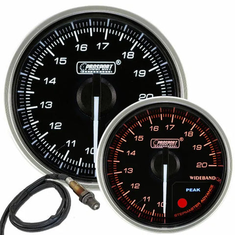ProSport 52mm Electrical 'Supreme' AFR Gauge - Amber/White