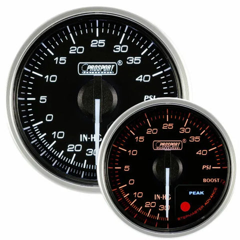 ProSport 52mm Electrical 'Supreme' Boost Gauge - Amber/White