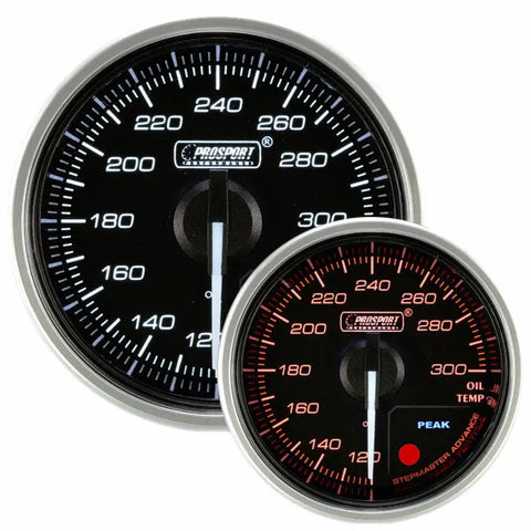 ProSport 52mm 'Supreme' Oil Temperature Gauge - Amber/White - Fahrenheit