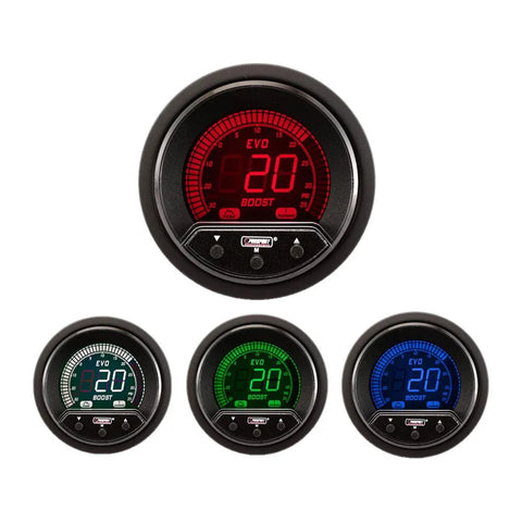 ProSport 52mm Electrical 'Premium Evo' Boost Gauge - Multi-Colour