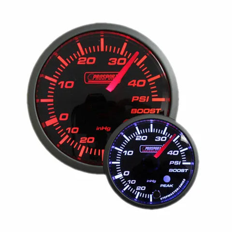 ProSport 52mm Electrical 'Premium' Boost Gauge - Amber/White
