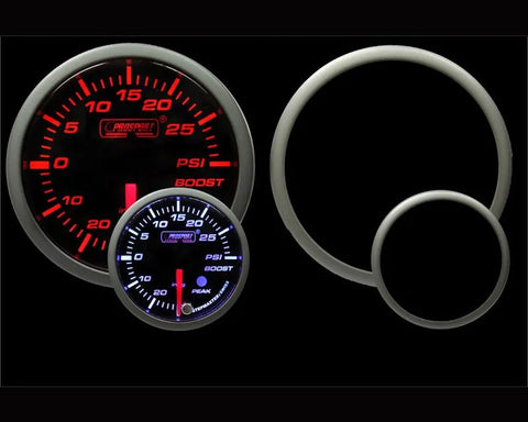 ProSport 52mm Electrical 'Premium' Boost Gauge - Amber/White