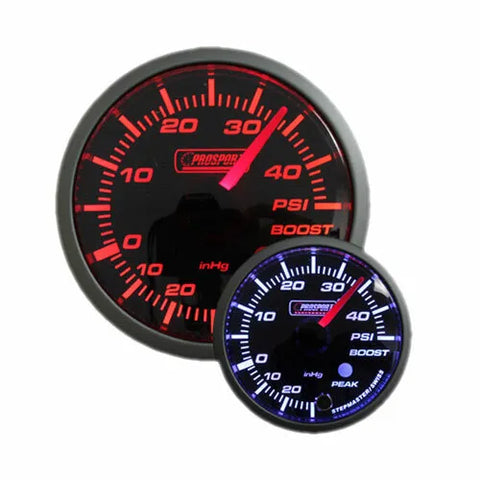 ProSport 52mm Electrical 'Premium' Boost Gauge - Bar Amber/White