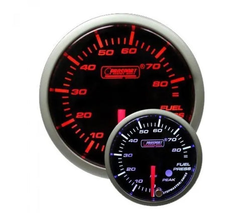 ProSport 52mm Electrical 'Premium' Fuel Pressure Gauge - Amber/White