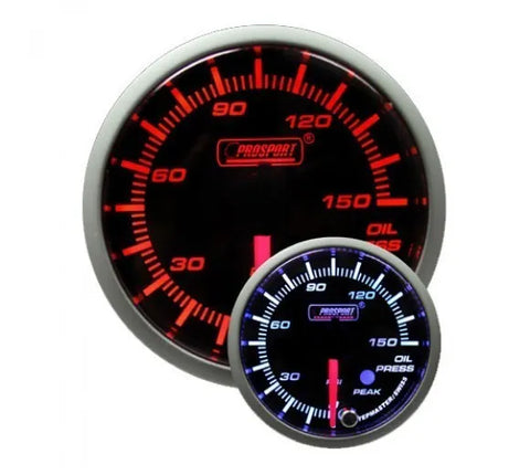 ProSport 52mm Electrical 'Premium' Oil Pressure Gauge - Amber/White