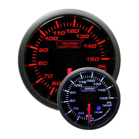 ProSport 52mm Electrical 'Premium' Oil Temperature Gauge - Amber/White