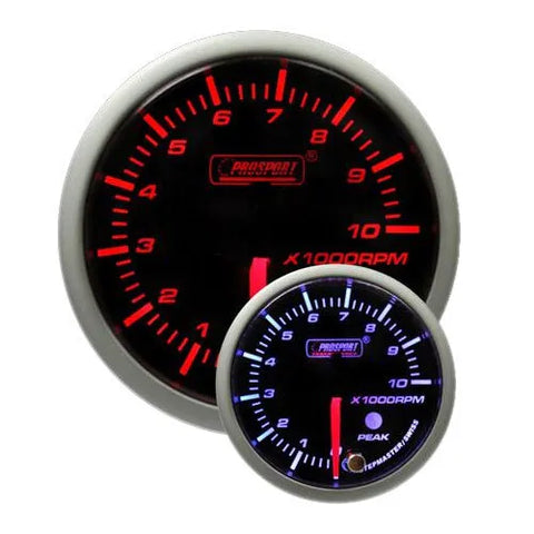 ProSport 52mm Electrical 'Premium' Tachometer Gauge - Amber/White