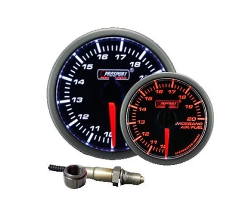 ProSport 52mm Electrical 'Premium' Wideband Air/Fuel Gauge - Amber/White