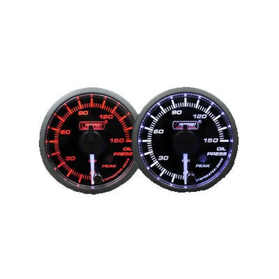 ProSport 52mm Electrical 'Premium' Oil Pressure Gauge - Clear Lens Amber/White