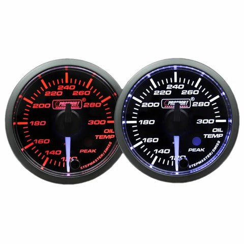 ProSport 52mm 'Premium' Oil Temperature Gauge - Amber/White - Fahrenheit
