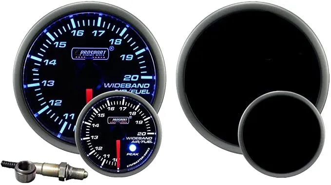 ProSport 52mm Electrical 'Premium' Wideband AFR Gauge Kit - Blue/White