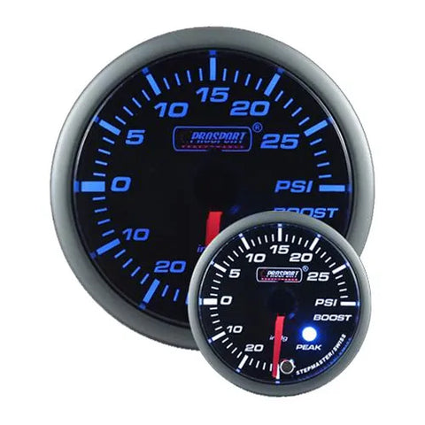 ProSport 52mm Electrical 'Premium' Boost Gauge - Blue/White