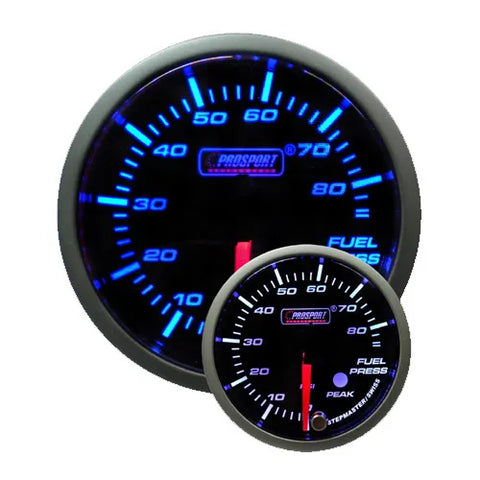 ProSport 52mm Electrical 'Premium' Fuel Pressure Gauge - Blue/White