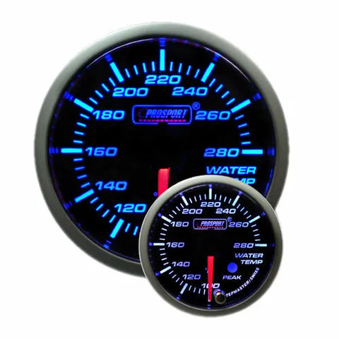 ProSport 52mm 'Premium' Water Temperature Gauge - Blue/White - Fahrenheit