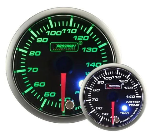 ProSport 52mm 'Premium' Water Temperature Gauge - Green/White - Fahrenheit