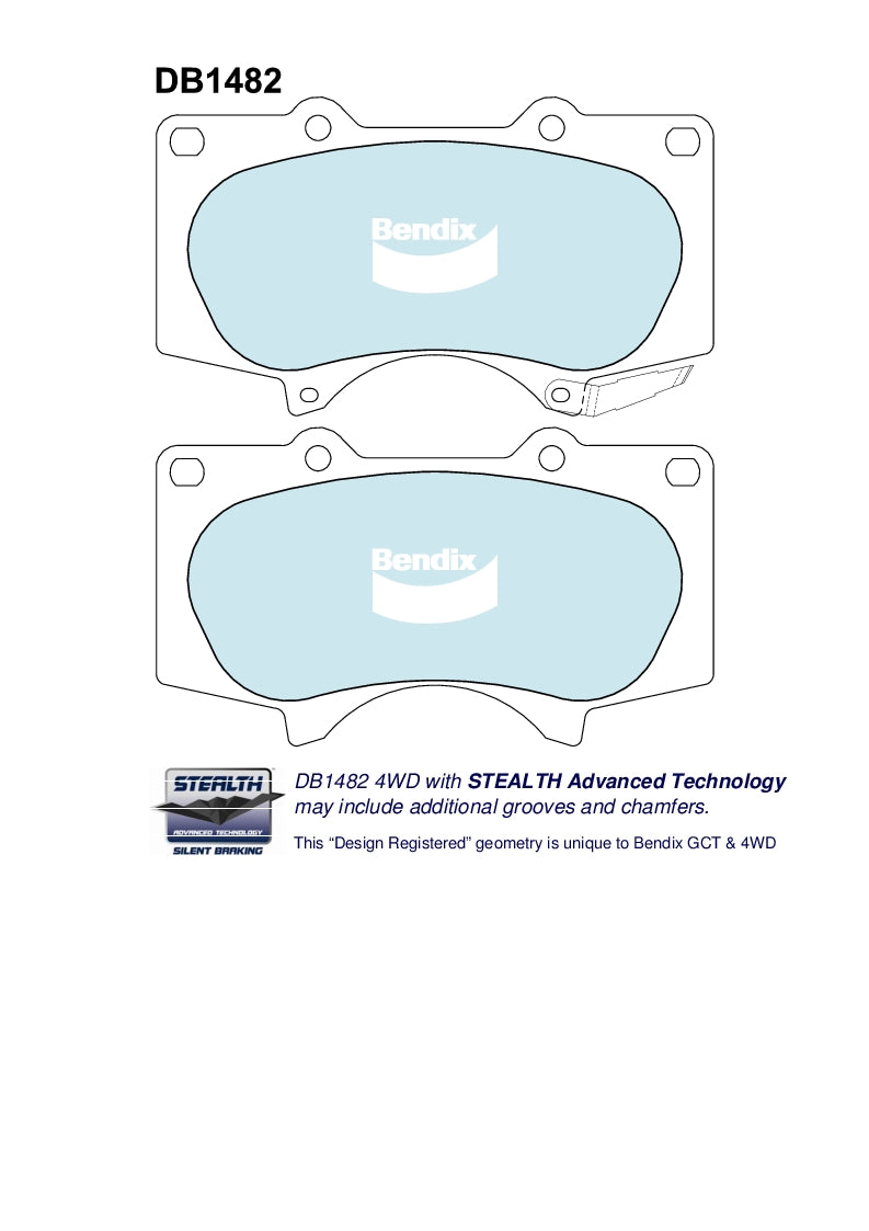 Front Brake Pads — Disc Brake Pad Front Mitsubishi Pajero Toyota Prado/Hilux with VSC. 135 x 77 x 16mm Match Bottom of Pad