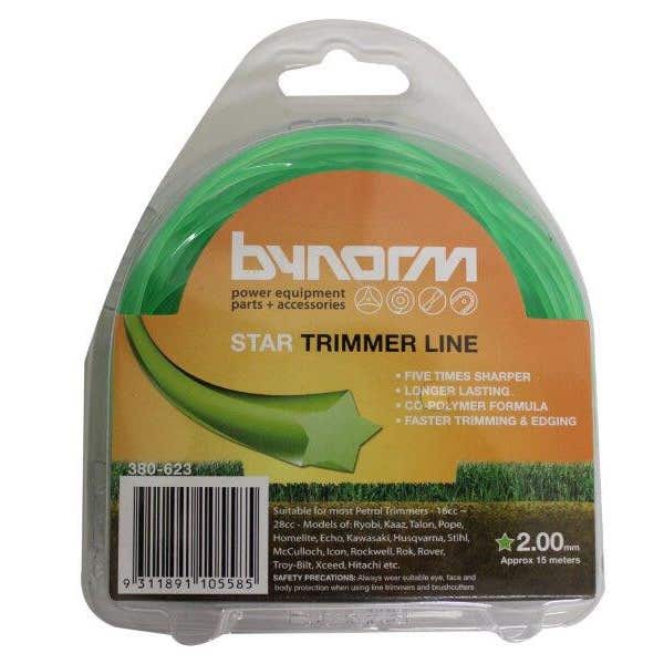 Bynorm Trimmer Line Star 2.0Mm X 15M Green 380-623