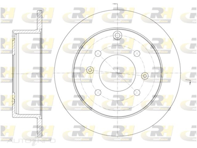 Brakeco Disc Rotor Rear Hyundai Kia - DR458S-RH