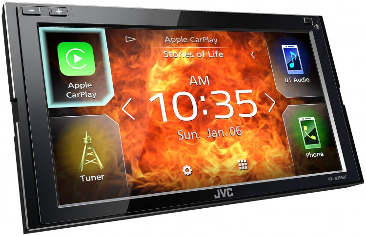 JVC Apple CarPlay Android Auto 2-DIN Head Unit KW-M750BTSB