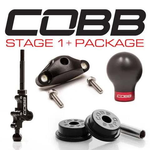 Cobb Tuning Stage 1+ Drivetrain Package (Liberty STi 04-09) White/Blk