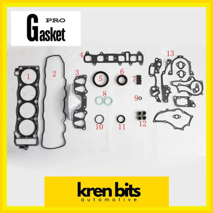 22R For Toyota Cressida Wagon Dyna 200 Landcruiser Hilux 2.4L Engine Rebuilding Kits Gasket