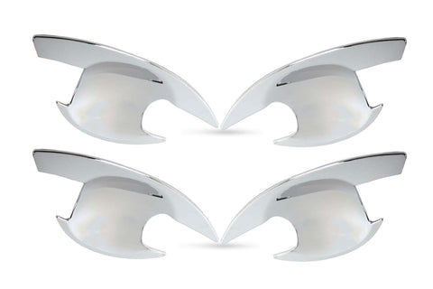Chrome Door Handle Bowl Insert Covers for Mitsubishi Triton MQ MR 2015-2023
