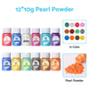 24 x 20ml Colors Glitter Pigment Resin Epoxy Dream Flash Powder Crafts — image 6