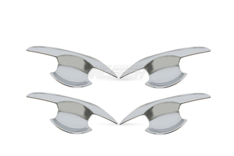 Chrome Door Handle Bowl Insert Covers for Nissan Navara NP300 2015-2025