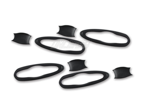 Black Door Handle Bowl Insert Covers for Toyota Hilux Revo Rocco 2015-Current Style B