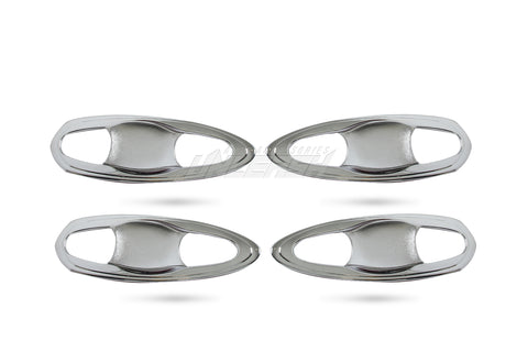 Chrome Door Handle Bowl Insert Covers for Toyota Hilux Revo Rocco 2015-Current Style B
