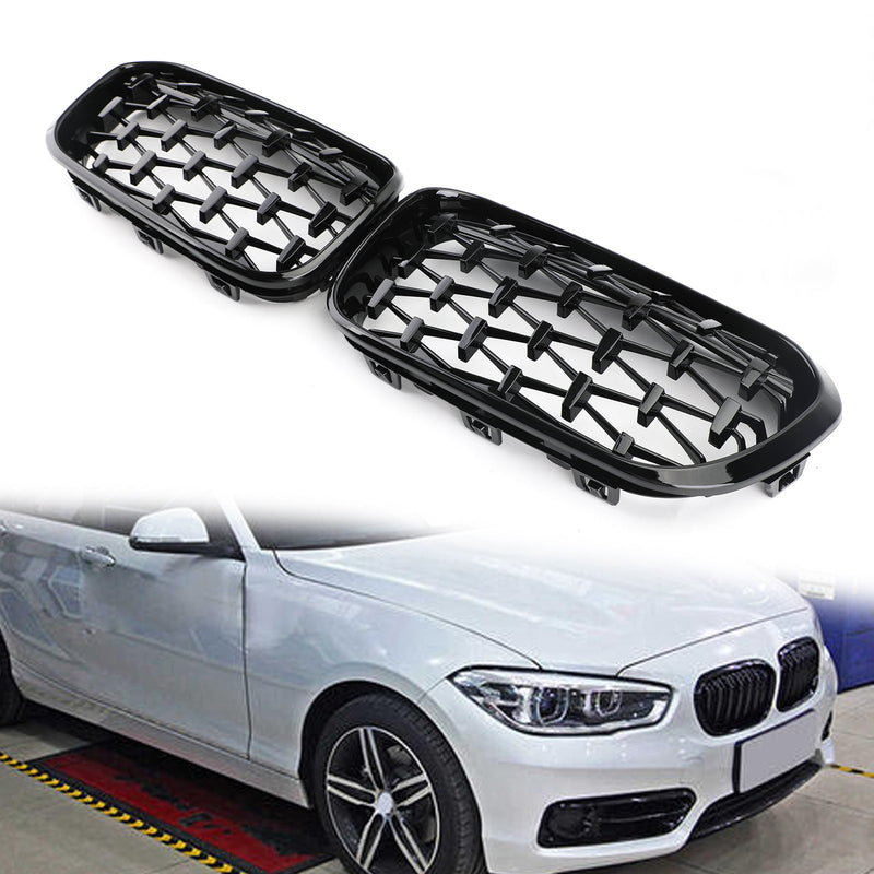 BMW 1 Series F20 / F21 Meteor Black Kidney Grille (2015-2017)