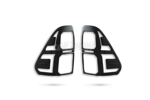 Black Taillight Covers/Surrounds for Toyota Hilux Revo 2015-2020 Style A