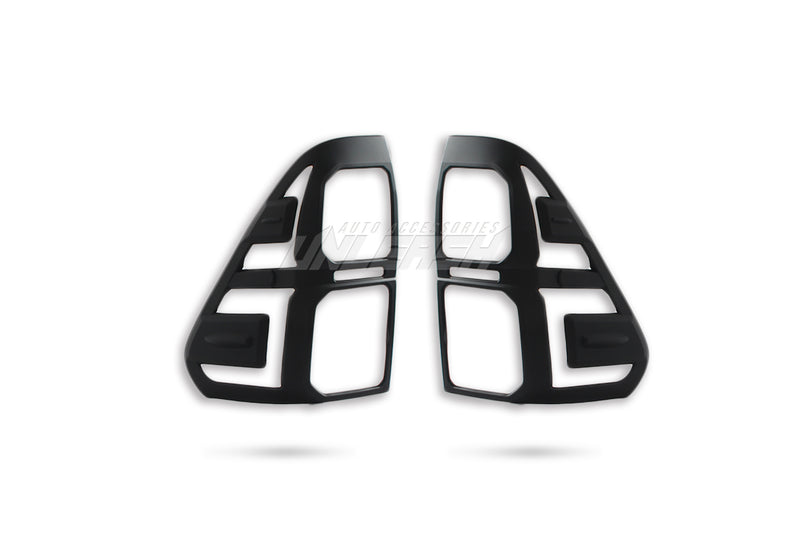 Black Taillight Covers/Surrounds for Toyota Hilux Revo 2015-2020 Style A