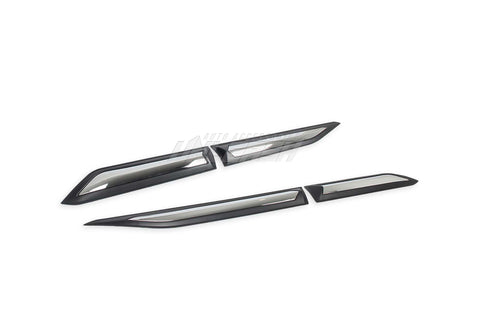 Door Cladding for Mitsubishi Triton 2019-2023 CHROME &amp; BLACK