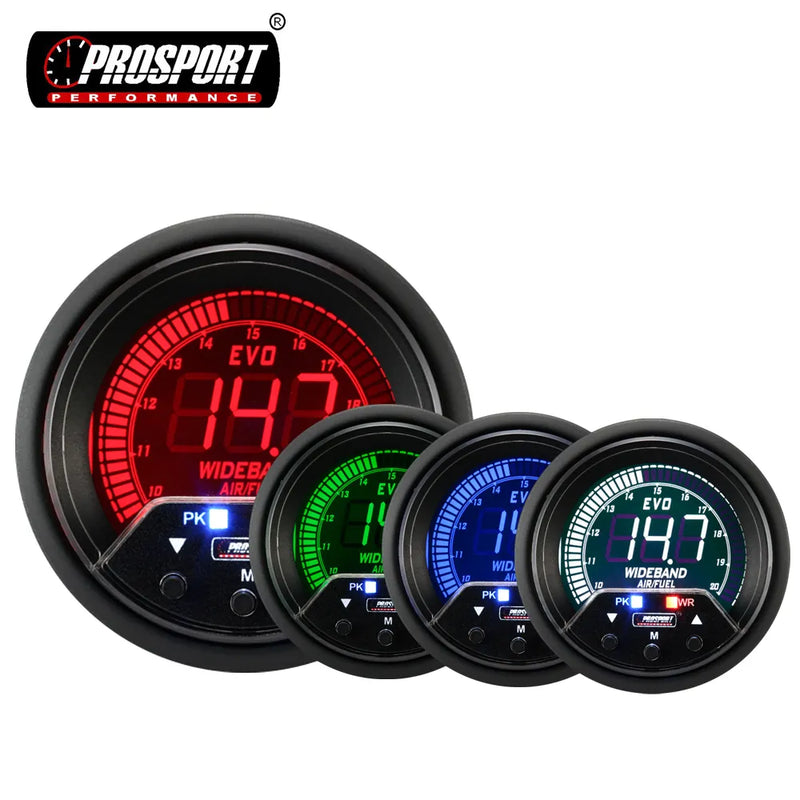 ProSport 60mm Electrical 'Premium Evo' Wideband AFR Kit - Multi-Colour